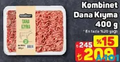KOMBİNET DANA KIYMA 400 G fiyat ve kampanya bilgisi